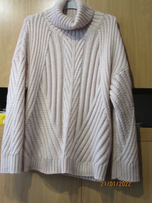 Sweterek Damski w Kolorowe Paski rozmiar 46