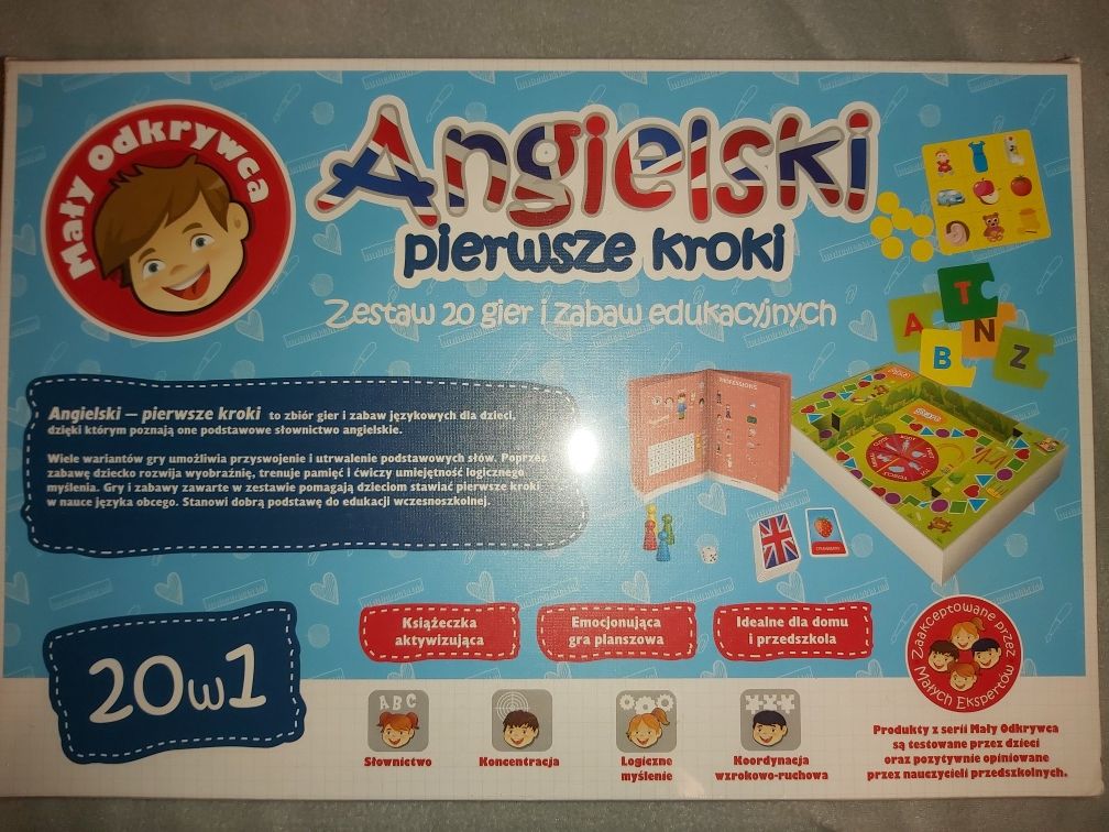 Trefl Angielski-pierwsze kroki,Nowy,nauka ang. dla małych dzieci