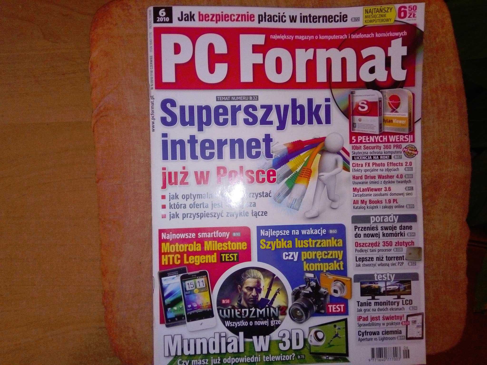 PC Format 6 2010 czerwiec (118) Gazeta + płyta CD Czasopismo