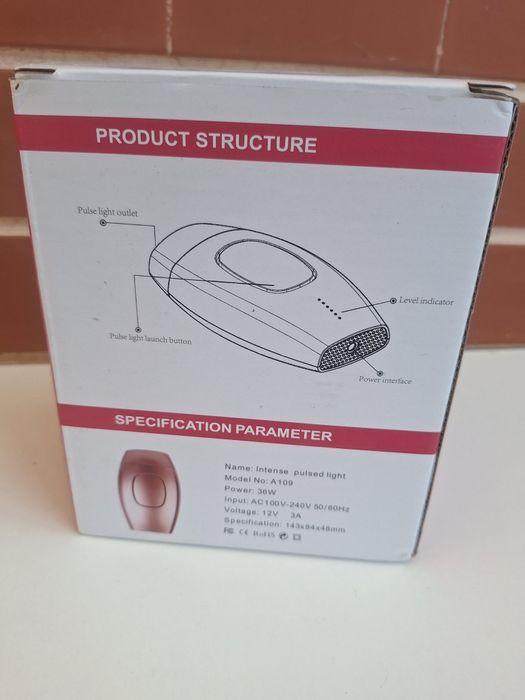 Depiladora laser luz pulsada
