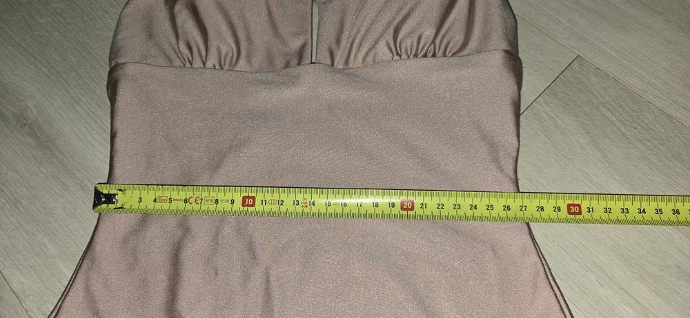 Primark szampański strój kąpielowy jednoczęściowy r. S/M