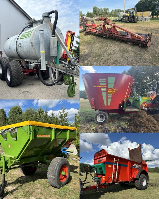 Wynajmę / wypożyczę maszyny rolnicze agregat wał rozrzutnik pług