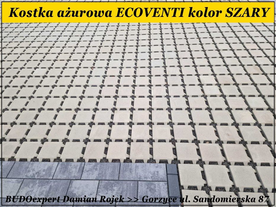 Kostka brukowa ażurowa ECOVENTI idelana na podjazd czy parking NOWOŚĆ