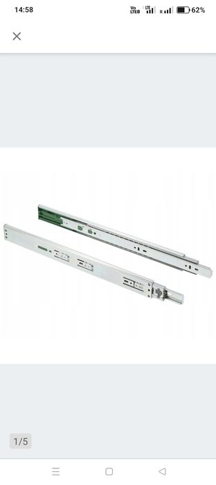 Prowadnice GTV Versalite PRO push to open+cichy L550