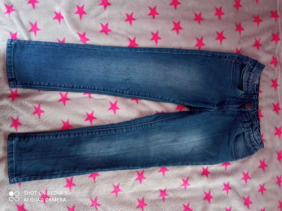 Zestaw dżinsy dla dziewczynki Lupilu 116 + spodnie Zara + koszula