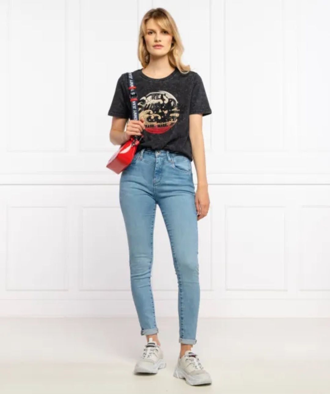 Jeansy Pepe Jeans Dino Retro Skinny Fit High Waist Jeans roz. 33x30