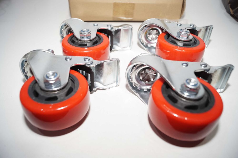 1716 Kółka transportowe z trzpieniem 500kg obrotowe z hamulcem