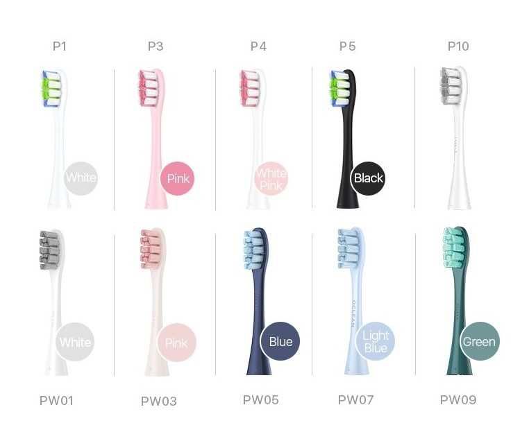 Оригінальні насадки (2 шт) для зубних щіток Oclean