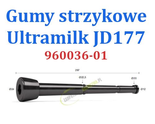 Gumy strzykowe Ultramilk JD177 krótki kubek do dojarki Harmony AlfaLav