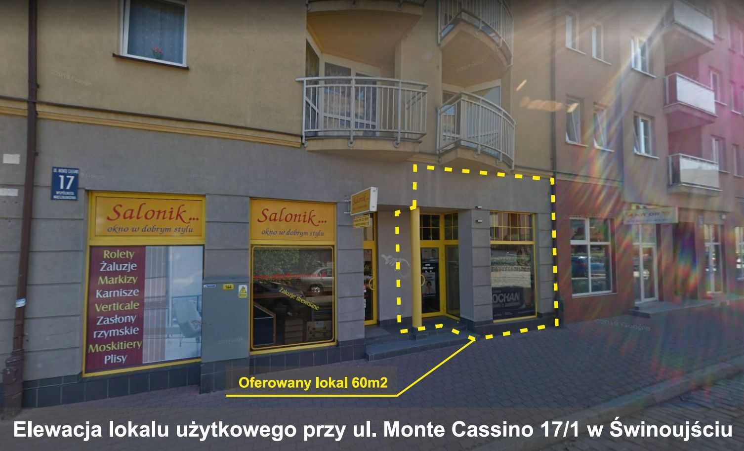 Świnoujście, sprzedam lokal 60 m2 przy ul. Monte Cassino