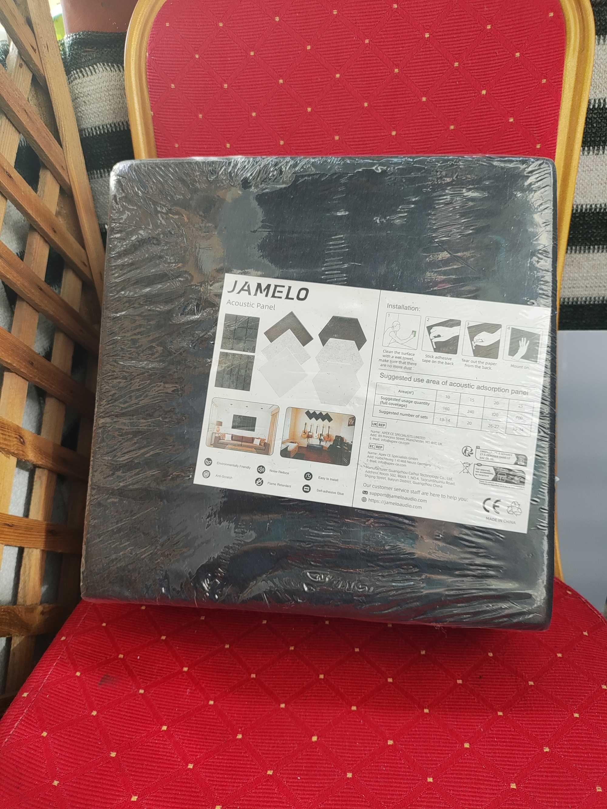 Panele Płyty Akustyczne Czarne Jamelo pochłaniających dźwięk hałas