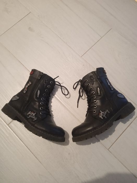 Buty zimowe dziewczęce ocieplane 34