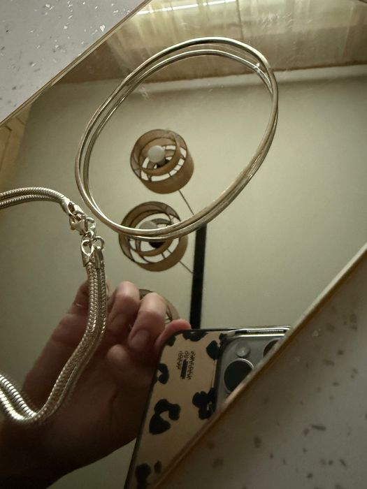 Zestaw bransoletka srebrna bransoletka sztywna srebro