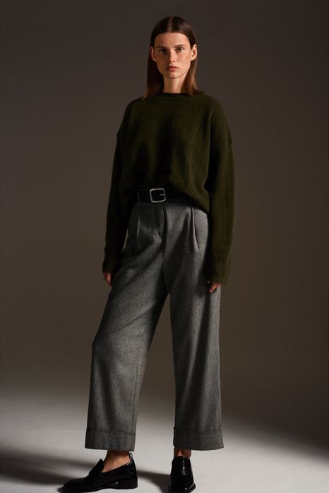 Вовняний светр хакі Zara