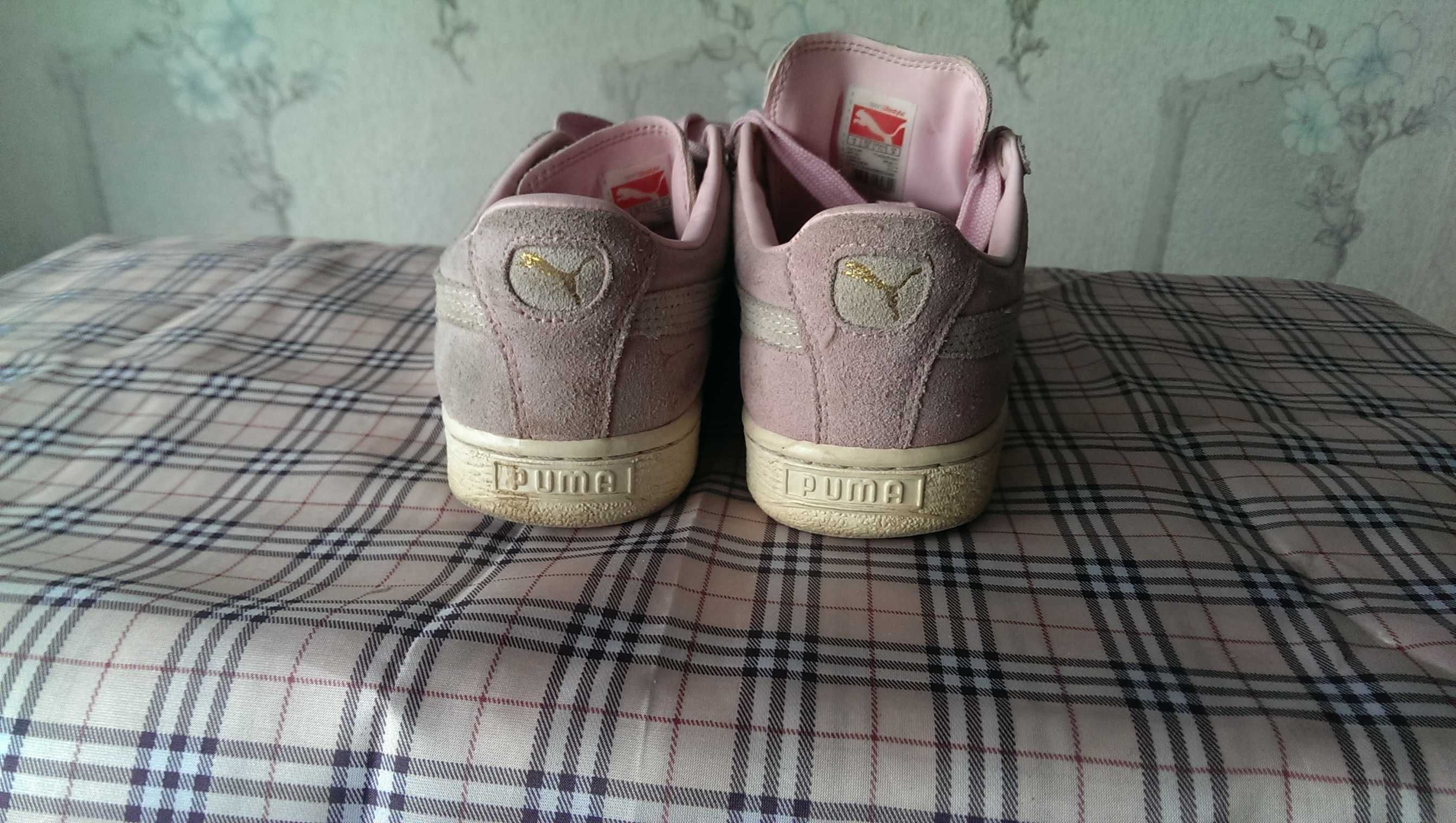 Женские замшевые кроссовки PUMA 38р без повреждений