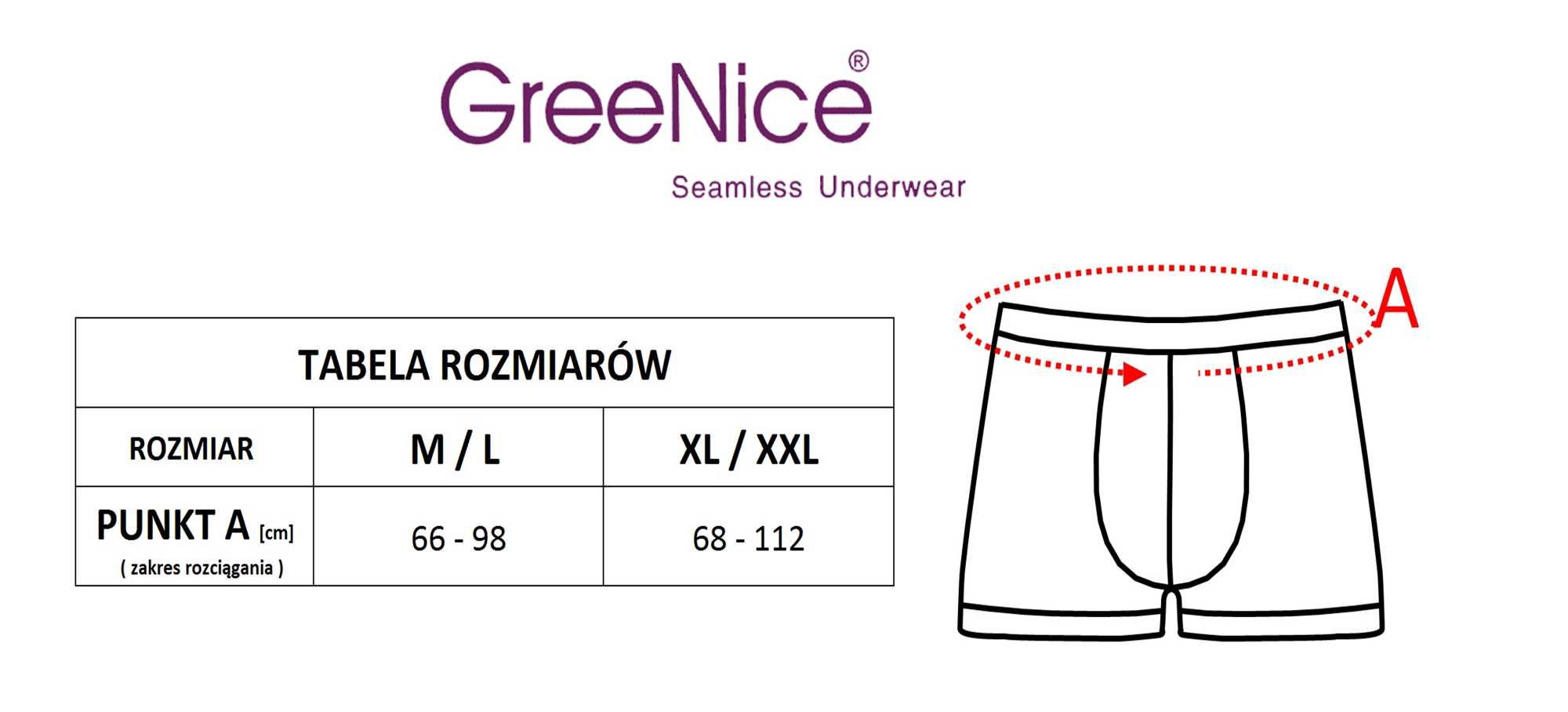 Z75. 6x Bokserki męskie GREENICE r. XL/XXL bezszwowe GREENICE PREMIUM