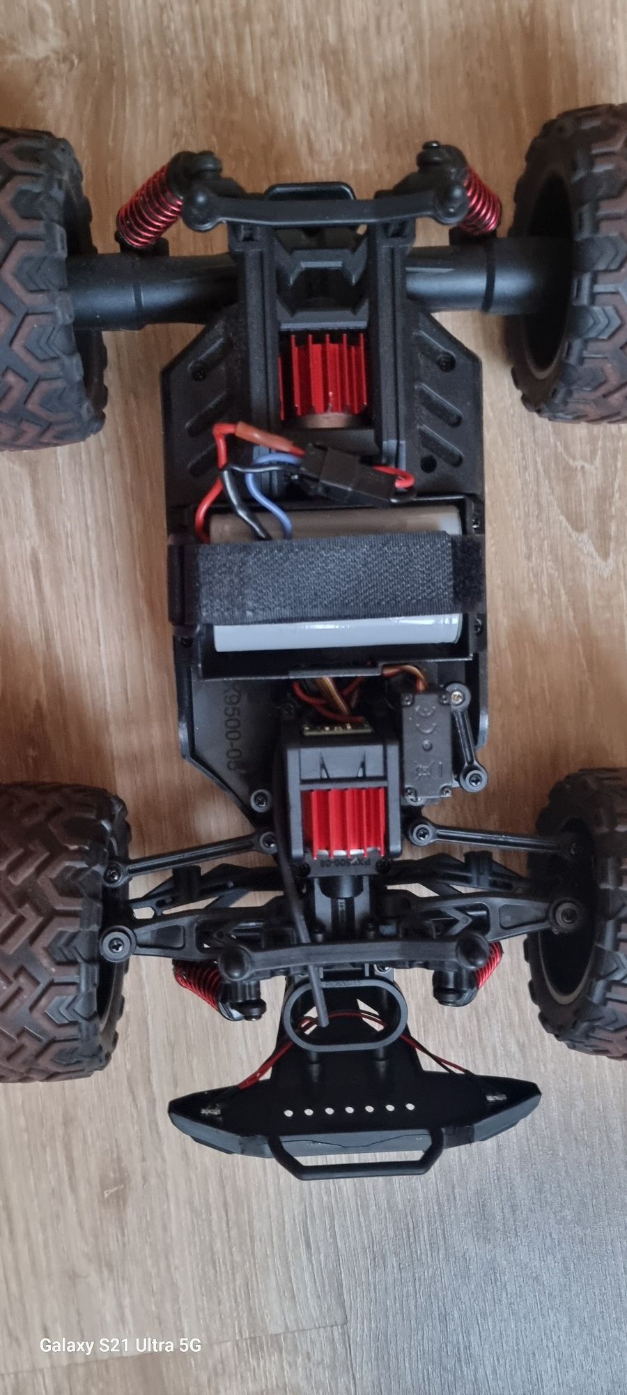 Samochód Auto RC RESORAK MONSTER TRUCK Zdalne Sterowany 45km/h CZER