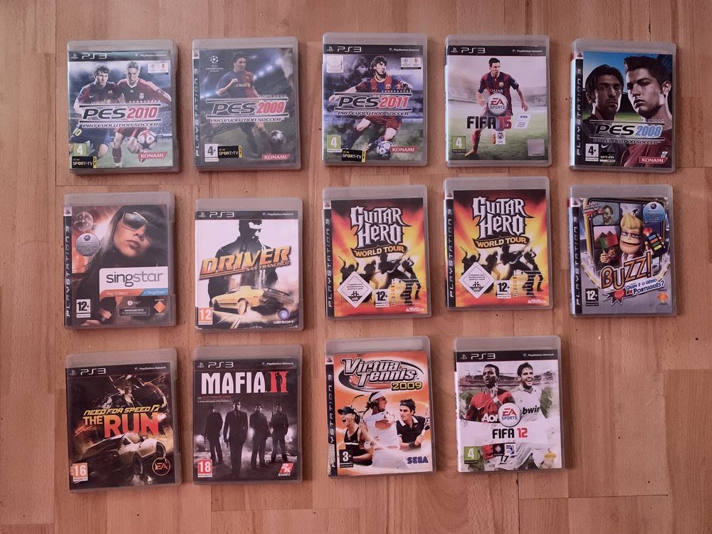 Jogos PS3 e XBOX360 e sega saturn…