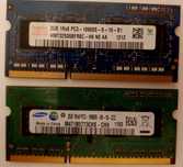 Pamięć RAM DDR3 Hynix i Samsung 4GB 2x2GB PC3-10600S 1333 MHz
