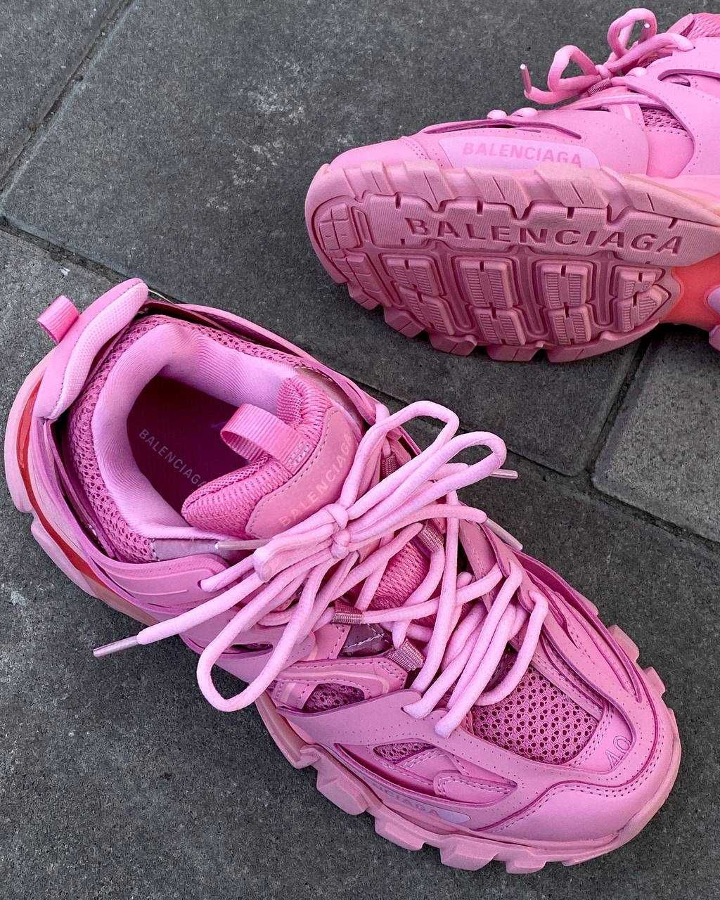 Жіночі кросівки Balenciaga Track 3.0 рожевий  BL035 ТОП КРОСИ