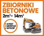 Szambo betonowe szamba zbiorniki na deszczówkę zbiorniki betonowe