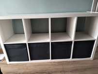 Ikea kallax+4 wkłady ikea