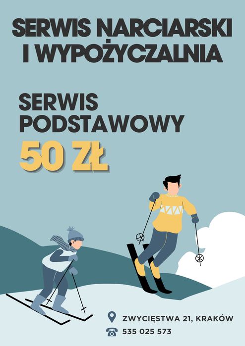 Serwis narciarski, serwis nart. Zakres-planowanie-ostrzenie-smarowanie