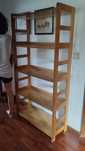 ESTANTE - BOOKCASE - simples gira e resistente - madeira maciça