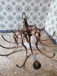 Candelabro antigo em bronze