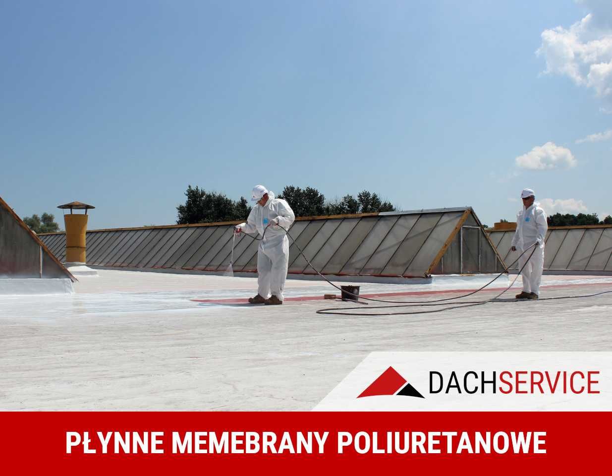 Naprawa dachów z papy, hydroizolacje gumą w płynie - Dach Service