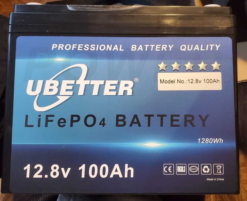 Акумулятор літій-залізо-фосфатний LiFePO4 100Ah 12.8V ДБЖ 12в 100Агод