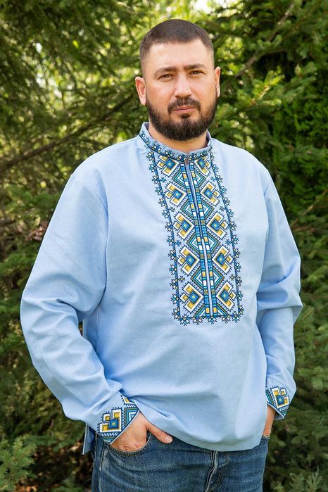 44-64 р Вишиванка чоловіча льон M L XL XXL 3XL 5XL 48 52 56 58 60 62