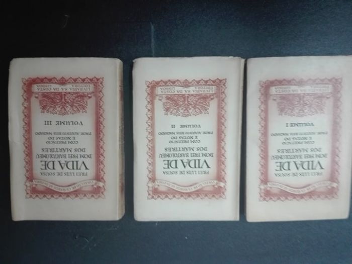 Livros antigos - Frei Luis de Sousa - 3 volumes de 1946