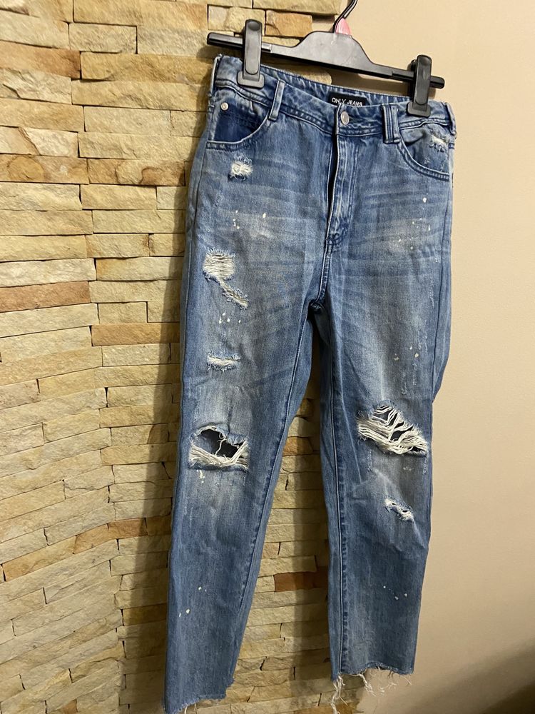 джинсы Only Jeans (высокая талия, skinny)