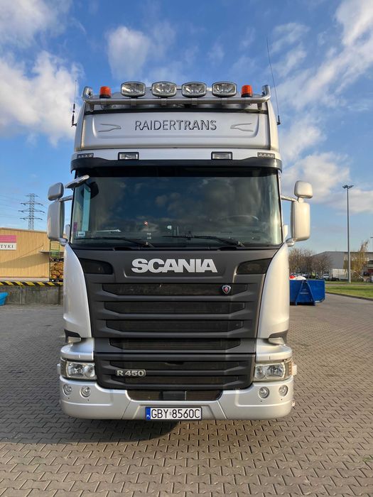 Ciągnik siodłowy SCANIA r450+naczepa Schmitz