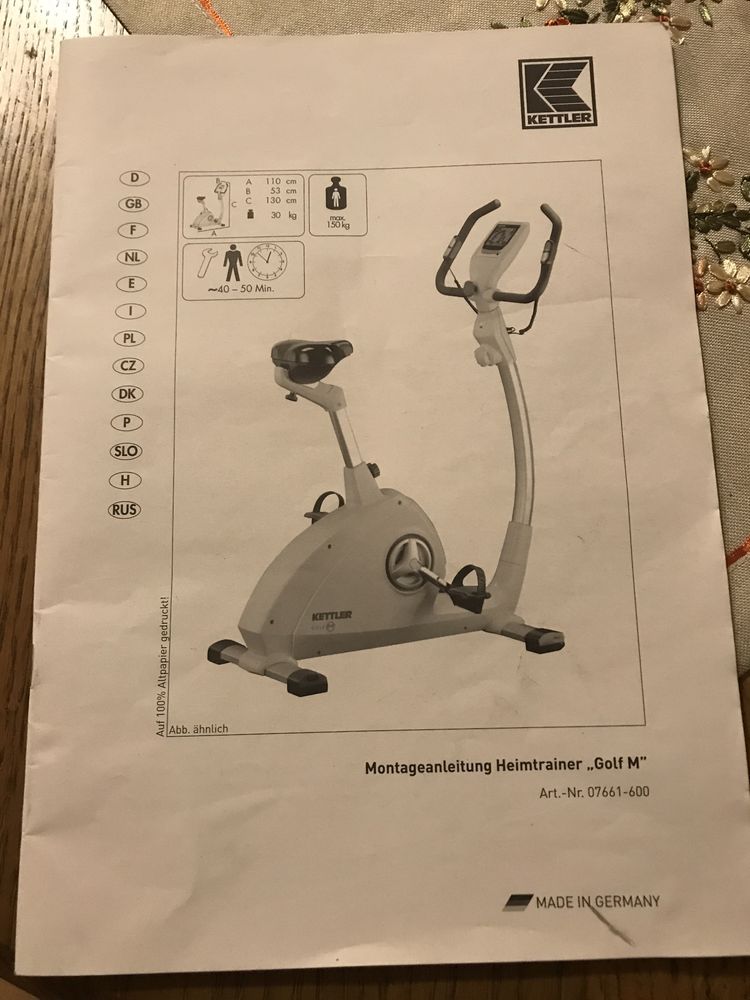 Stacjonarny rower magnetyczny Kettler Golf M