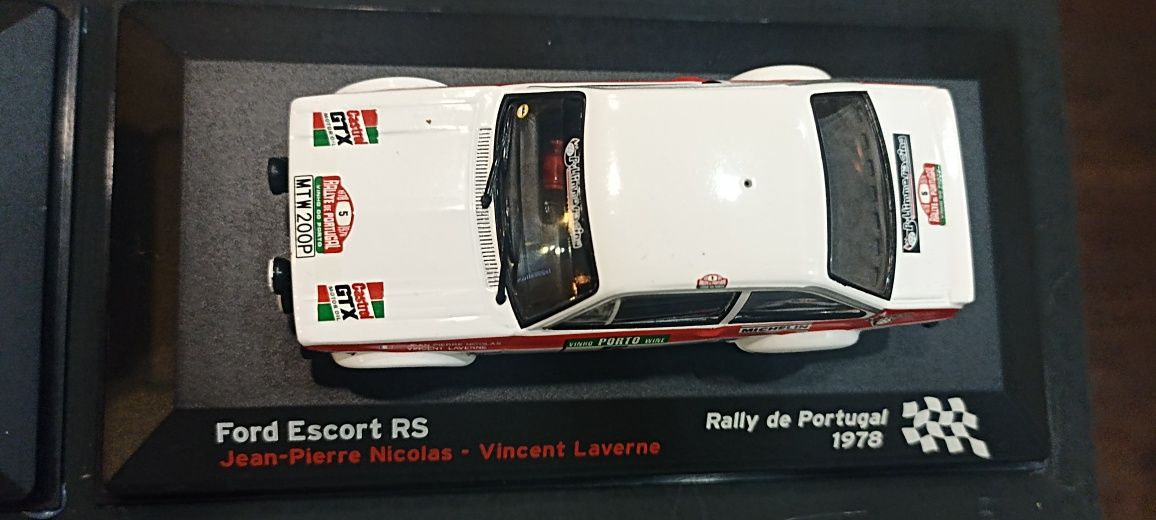 Coleção de carros miniatura rally