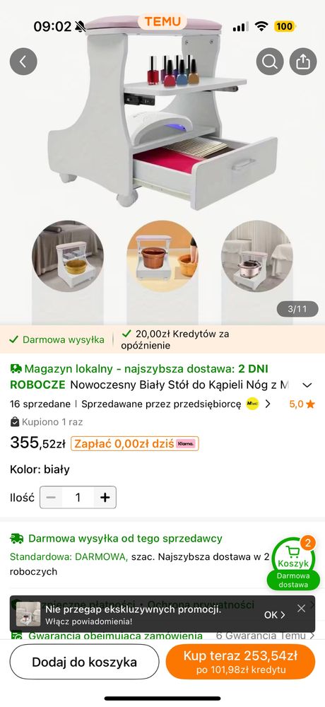 Podnozek do pedicure
