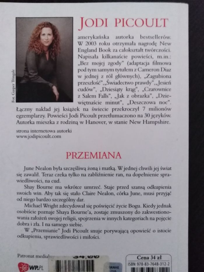 Jodi Picoult Krucha jak lód Przemiana Bez Mojej zgody 19 minut