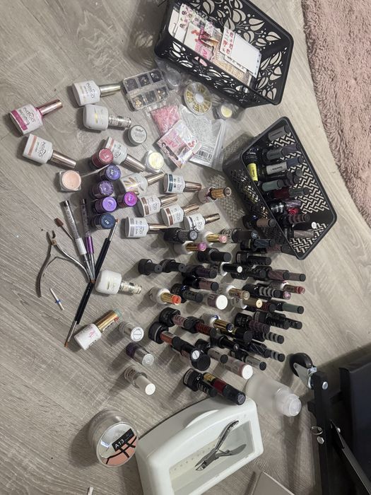 Duzy zestaw do paznokci