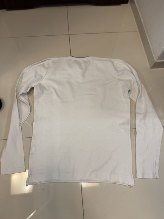 бавовняний светр zara Man білий розмір М