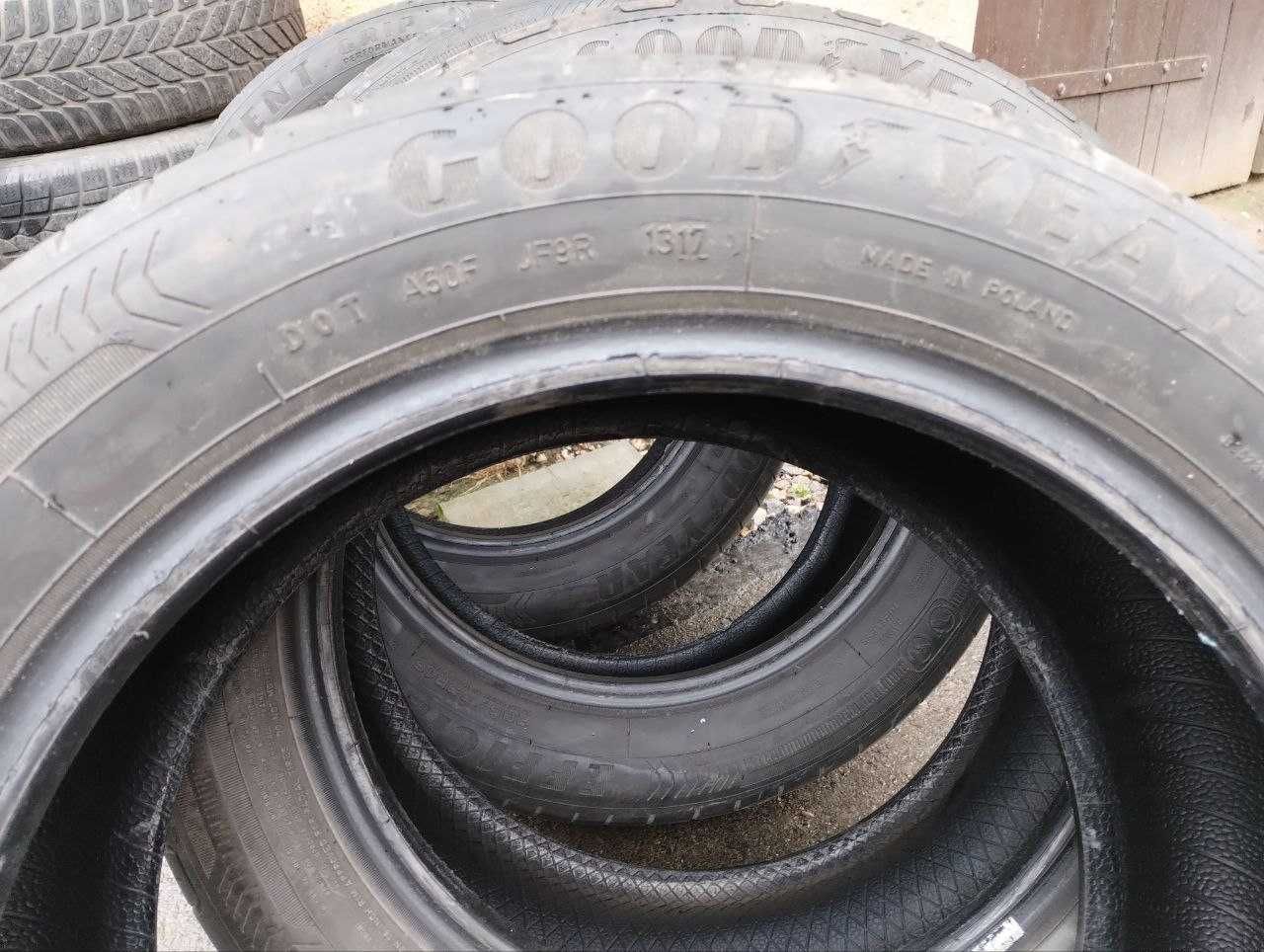 4 używane opony LETNIE GoodYear 205/55/R16 - produkcja: 2017 r.