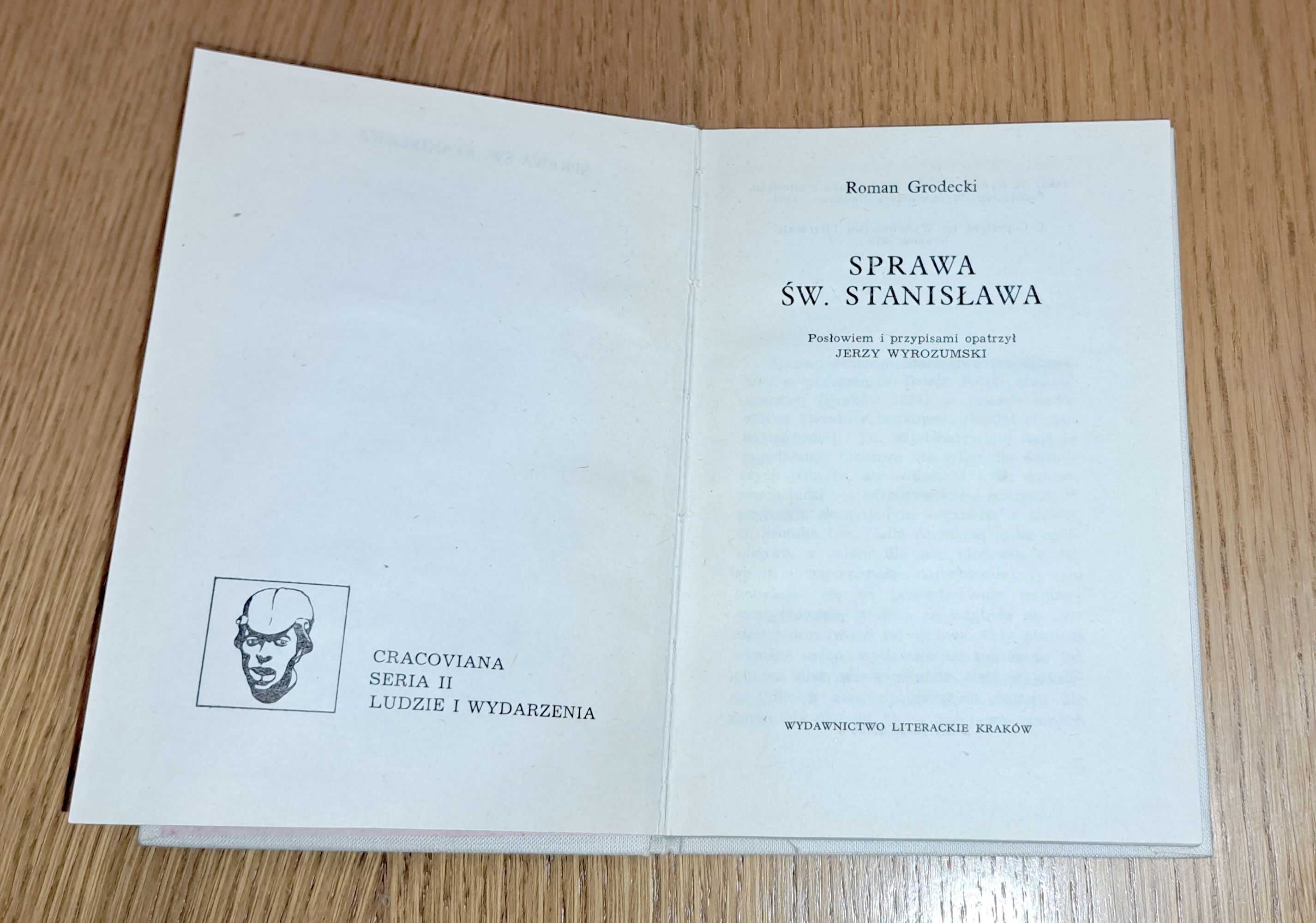 Grodecki R., Sprawa św. Stanisława