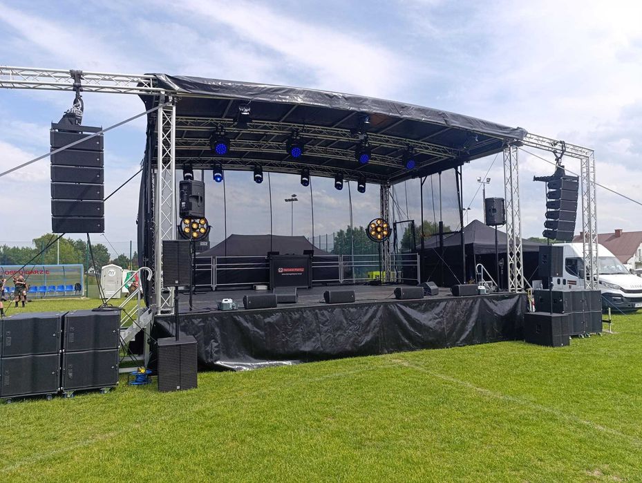 Scena Mobilna Estrada 8x6+Nagłośnienie D&B+Światło