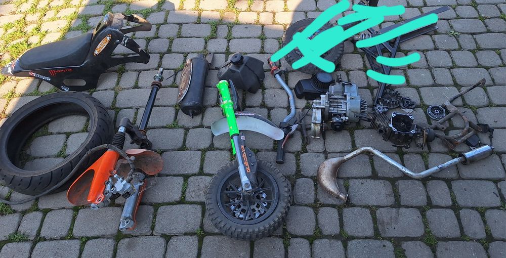 Czesci quad skuter cross 4t 2t