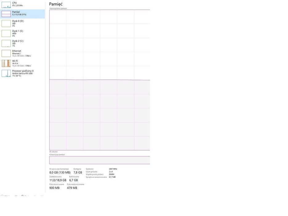 Komputer gamingowy — Intel i7-9700, rtx3080, 16GB,  2TB SSD + 1TB HDD