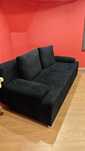 Sofa rozkładana czarna - Black Red White