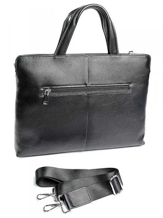 Сумка кожаная 9920 Black, портфель