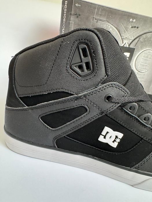 Nowe sneakersy męskie DC SHOES PURE HIGH-TOP WC czarne 53,5