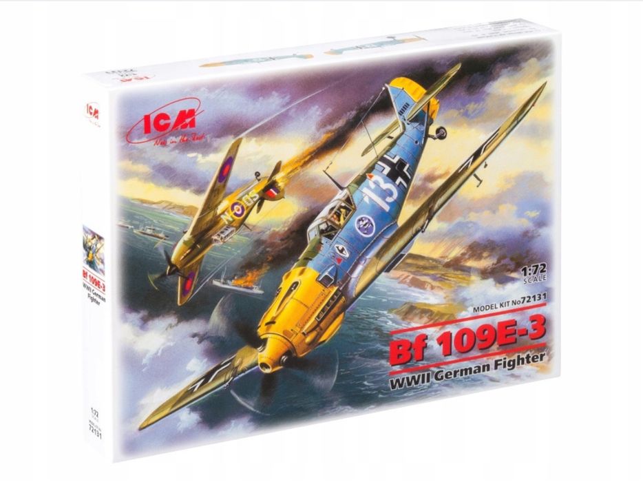 Samolot Messerschmitt Bf 109E-3 German Fighter model 1:72 ICM 72131